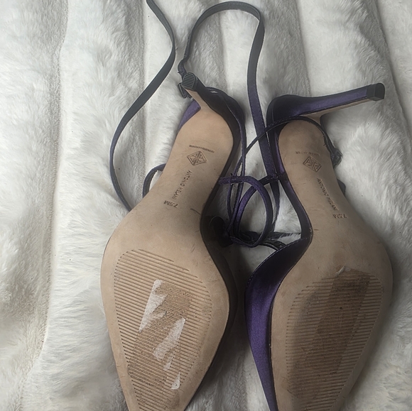 Antonio Melani Dark Purple Stiletto Heel Size 7.5 - Picture 3 of 5